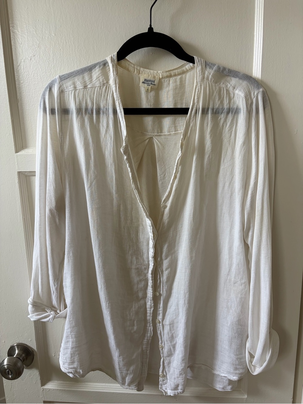 Hartford Cream Button-Front Women's Shirt